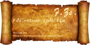 Fürstner Zsófia névjegykártya